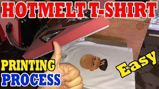 Hotmelt Tshirt Printing Process  Tagalog [upl. by Lenno823]