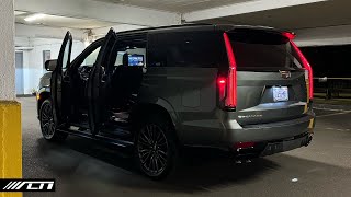 2024 Cadillac Escalade V POV Night Drive  Allcarnews [upl. by Ordnas]