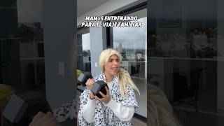 Mamás entrenando para el viaje familiar😂humor comedy [upl. by Possing]