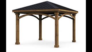 Handy Home Products Brezina 12x12 Pavilion Gazebo [upl. by Ellehcram]