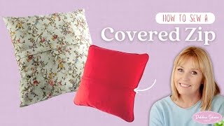 Two ways to install covered zips in cushion covers by Debbie Shore [upl. by Clem]