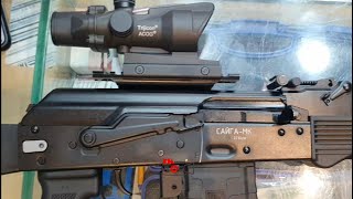 Saiga 223 Russian Short Berral Rifle With Updated Stock [upl. by Yazbak336]