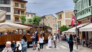 Sóller 🩵 Mallorca 🇪🇸 wunderschöne Gassen 🩵 1A Geschäfte 😎 Touristen Magnet 🥳 Roter Blitz ⚡️ 🚃 [upl. by Ibrad650]