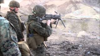 Firing the M249 SAW Standing [upl. by Ullund]