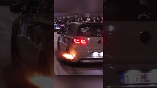 INSANE Golf GTI Flames amp Bangs with Sidepipes 🔥 [upl. by Harihs]