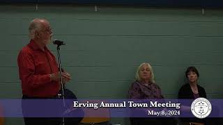 Erving Annual Town Meeting  May 8 2024 [upl. by Sajet373]