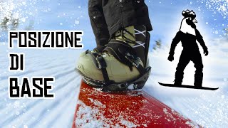 Lezione di snowboard 1 Posizione di base [upl. by Jillie644]