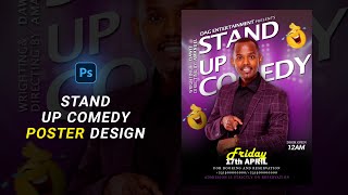 stand up comedy poster design [upl. by Samala]