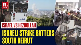 Israel Vs Hezbollah Israeli Strike Severely Damages Apartment Building In Lebanon’s South Beirut [upl. by Ervine]