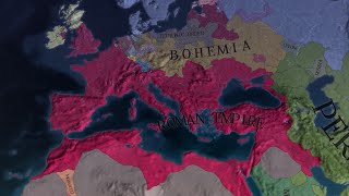 EU4  Timelapse  Forming the Roman Empire as France [upl. by Aneetsirhc]