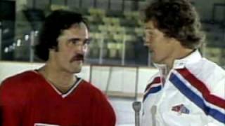 Apr 25 1974 Rick Macleish vs Brad Park Philadelphia Flyers vs New York Rangers [upl. by Lomasi]