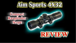 REVIEW Aim Sports 4X32 Budget Compact Rangfinder Scope [upl. by Htrowslle]