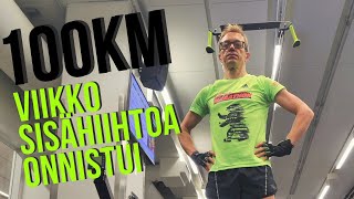 Hiihtoloma Hiihdin viikossa 100 km Ski Erg laitteella osa 2 [upl. by Westney]