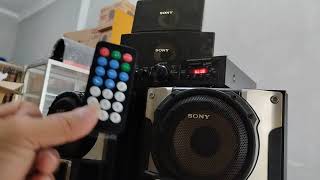 unboxing and Test Amplifier Sunbuck Av298bt duet with speaker Sony R L C RR ibnupbun90 [upl. by Idel]