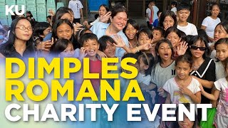 Dimples Romana nagsagawa ng charity event sa mga bata ngayong araw ng kanyang kaarawan [upl. by Deragon988]