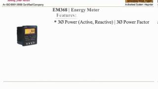 ENERGY METER ELECTRONIC MONITORING ELECTRICITY KWH EM 368 SELEC [upl. by Naitirb]