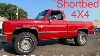 1987 Chevy Squarebody Pickup Truck Shortbed 4X4 Fuel Injected Selling Oct 1st F amp E Auto Auction [upl. by Haroppizt110]