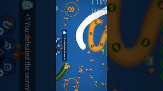 WormsZoneMagic🐍Gameplay77shortsnshortsvideo wormszoneio snake subscribe hacker [upl. by Anelat715]