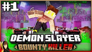 GOAL  BECOME THE MOST OP DEMON  Demon Slayer Bounty Killer 1  Minecraft [upl. by Goggin]