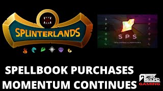 SPELLBOOK PURCHASES MOMENTUM CONTINUES SPLINTERLANDS [upl. by Yarvis]