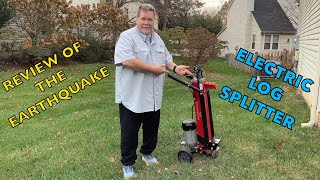 Review of the Earthquake 5 Ton Electric Log Splitter [upl. by Katinka]