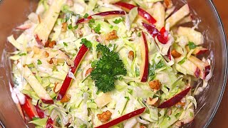 Dieser leckere Spitzkohl Salat ist ideal für heiße Sommertage Knackiger und leichter Krautsalat [upl. by Nednyl279]