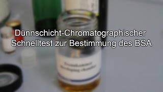 BSA DünnschichtChromatographischer Schnelltest [upl. by Hausner]