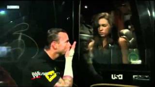 CM Punk Blows Kiss to Randy Ortons Wife  Raw 32111 [upl. by Karlik]