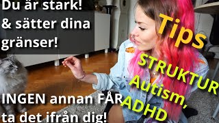 Struktur 6 st TIPS för en enklare vardag AUTISM ADHD amp för alla KREATIVA själar  katt agility [upl. by Bertina830]