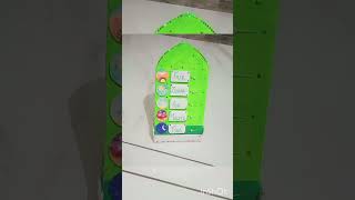 DIY Namaz Alarm by cardboard beautiful  simple and easy 💚🤍💚 [upl. by Tresa699]