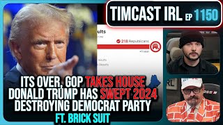 GOP WINS HOUSE Decision Desk CALLS IT Trump SWEPT 2024 NUKING Democrats wBrick Suit  Timcast IRL [upl. by Anitnegra]