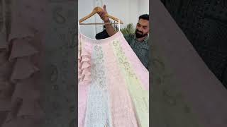 Lehenga Making Process  Multi Color Sequence Embroidery work Designer Lehenga choli lehengacholi [upl. by Telocin]