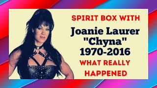 WWE SUPER STAR CHYNA SPIRIT BOX SESSION WHAT REALLY HAPPENED  January 10 2023 [upl. by Nolla]