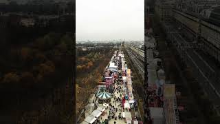 View Over the Tuileries Gardens Paris  Ferris Wheel paris christmasinparis travel [upl. by Dara]