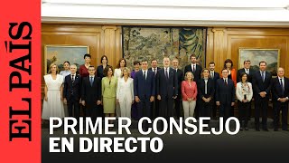 DIRECTO  Primer Consejo de Ministros del nuevo Gobierno de Pedro Sánchez  EL PAÍS [upl. by Annaeel]