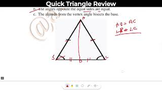 Quick Triangle Review  Triangle properties  Mathematics Concept [upl. by Leahicm479]