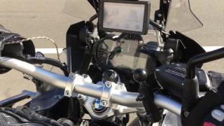 2017 BMW GS R1200GS Adventure GSA Triple Black Akrapovic Slip on Exhaust sound [upl. by March]