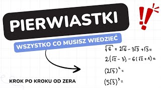 Cała wiedza o pierwiastkach krok po kroku od zera 🤓🖊️ [upl. by Rusell254]