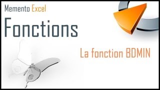 La fonction BDMIN dans Excel  Formation Excel Marseille [upl. by Asek25]