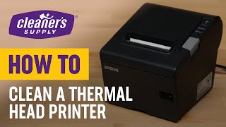 How To Clean A Thermal Head Printer [upl. by Neerac]