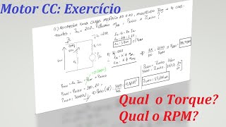 Motor CC Shunt – Exercício Resolvido com dados baseados em práticas 08b [upl. by Irolav735]