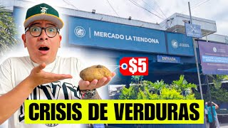 CRISIS DE VERDURAS  MERCADO LA TIENDONA [upl. by Llerod399]