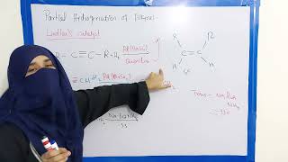 Partial Hydrogenation Of Alkynes Prepration of alkene from alkyneLindlars catalyst [upl. by Zimmer]