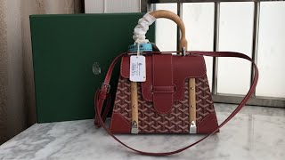 Goyard Sac Saïgon PM Rouge UNBOXING [upl. by Carol-Jean16]