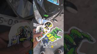 Chapri stickering on My Bike🔥 trending superbike youtube reels [upl. by Hazem481]