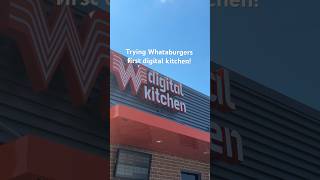 Trying Whataburgers first digital kitchen whataburger texas [upl. by Yelnik]