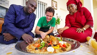 Food in Senegal GIANT 3 Meats Platter  West African Food in Touba Senegal [upl. by Niraa]