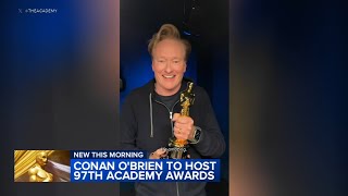 Conan OBrien to host the 2025 Oscars on ABC [upl. by Ahtnama450]