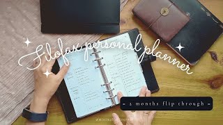 Planner peace in Filofax Personal Planner  2 months flip through  Loving weekly  daily pages [upl. by Ecyac]