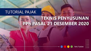 Cara menghitung PPh Pasal 21 Masa Desember 2020 [upl. by Bohlin]